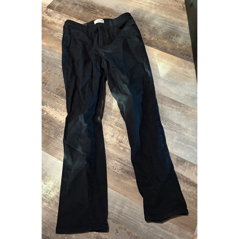 Universal Thread High Rise Slim Straight Jeans Black Size 6 28R Womens